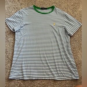 Striped Blue and White Men's Shirt polo Ralph Lauren L